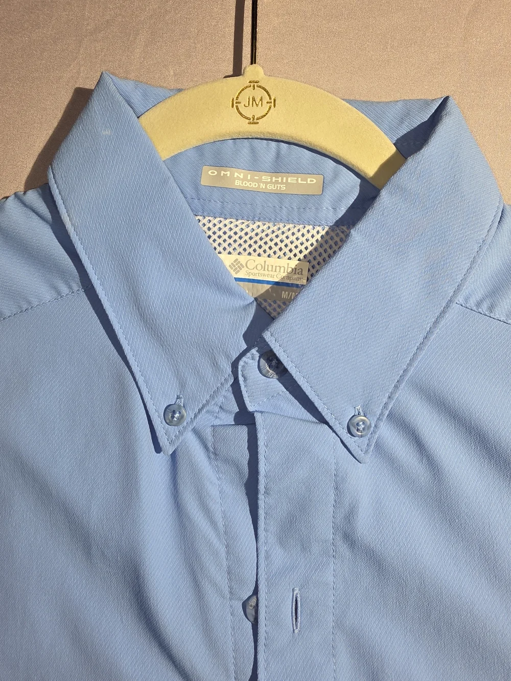 Columbia Men's Light Blue Performance Fishing Jacket